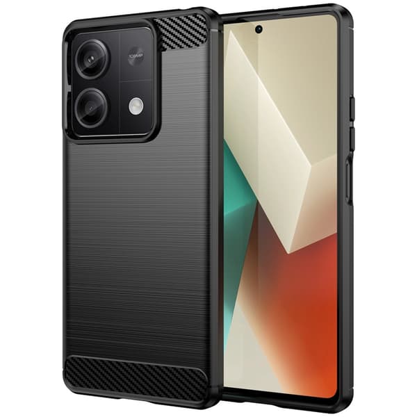 SKALO Xiaomi Redmi Note 13 5G Armor Carbon Stødsikker TPU-cover