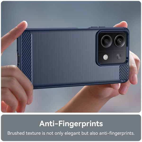 SKALO Xiaomi Redmi Note 13 5G Armor Carbon Stødsikker TPU-cover