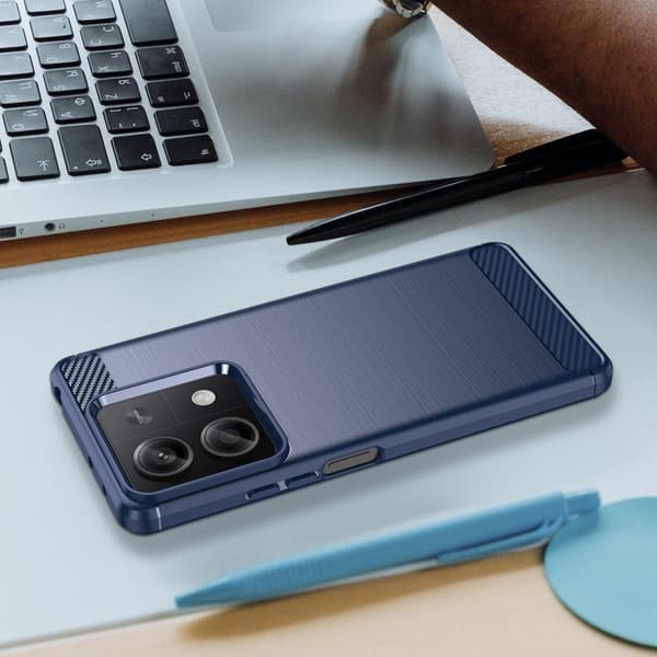 SKALO Xiaomi Redmi Note 13 5G Armor Carbon Stødsikker TPU-cover