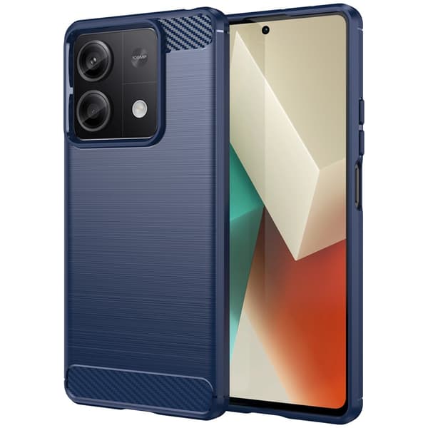 SKALO Xiaomi Redmi Note 13 5G Armor Carbon Stødsikker TPU-cover