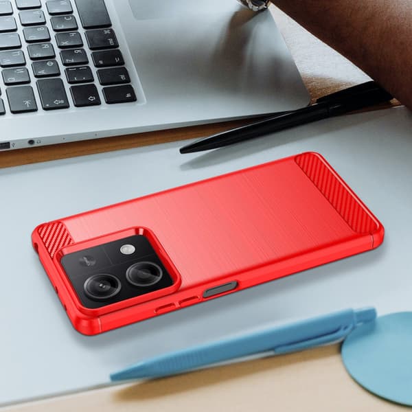 SKALO Xiaomi Redmi Note 13 5G Armor Carbon Stødsikker TPU-cover