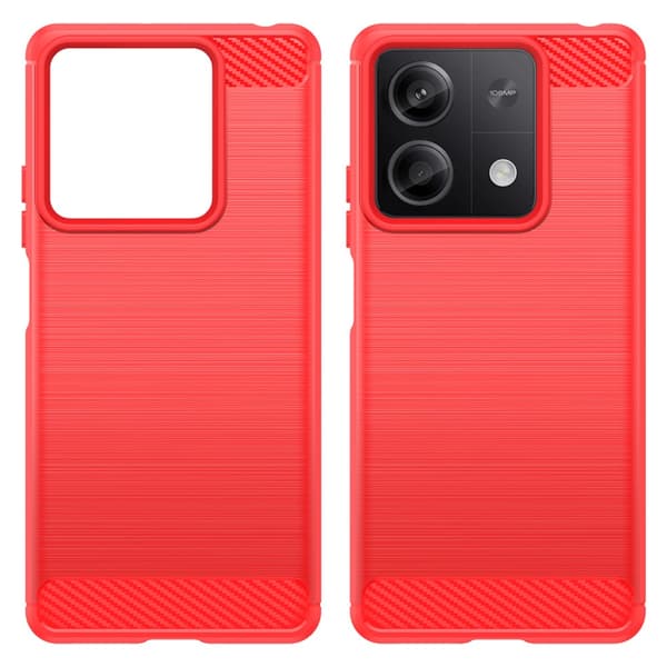SKALO Xiaomi Redmi Note 13 5G Armor Carbon Stødsikker TPU-cover