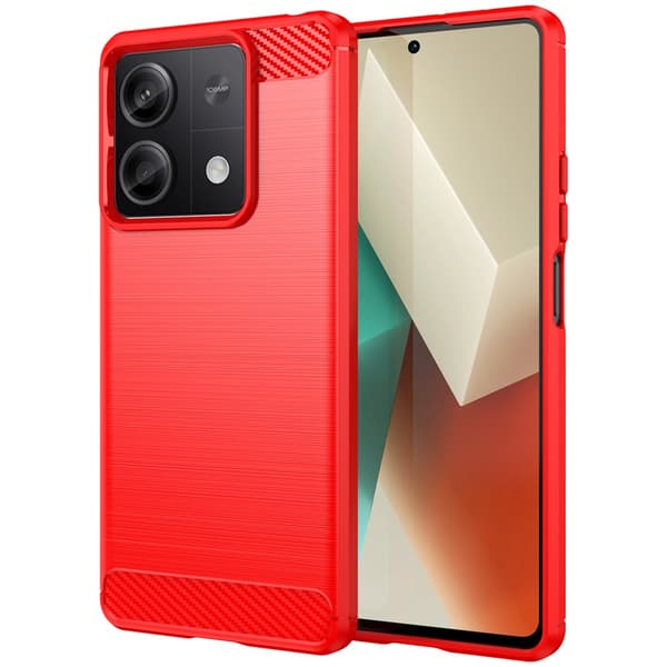 SKALO Xiaomi Redmi Note 13 5G Armor Carbon Stødsikker TPU-cover