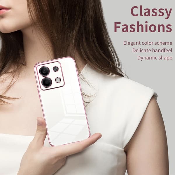 SKALO Xiaomi Redmi Note 13 5G Electroplating Color Skal - Svart