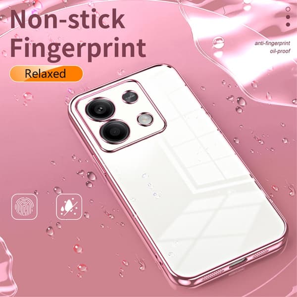 SKALO Xiaomi Redmi Note 13 5G Electroplating Farve Cover - Sort