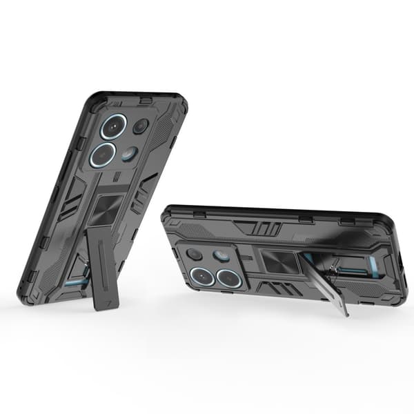 SKALO Xiaomi Redmi Note 13 Pro 5G Hybrid BIBERCAS Cover - Sort