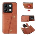 Miniatyrbillede 4 af 11: SKALO Xiaomi Redmi Note 13 Pro 5G PU-læder Cover med Pung - Brun