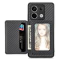 Miniatyrbild 2 av 11: SKALO Xiaomi Redmi Note 13 Pro 5G Carbon Fiber Skal med Korthållare - Svart