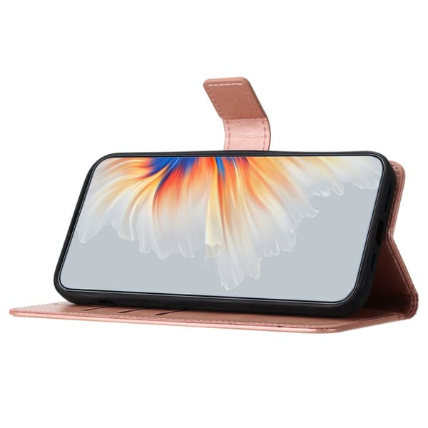 SKALO Xiaomi Redmi Note 13 Pro 5G Mandala lompakkokotelo - Ruusukulta