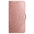 Pikkukuva 7 / 9: SKALO Xiaomi Redmi Note 13 Pro 5G Mandala lompakkokotelo - Ruusukulta