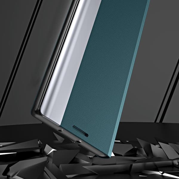 SKALO Xiaomi Redmi Note 13 Pro 5G Ultraslim PU læderetui - Grøn