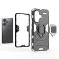 Pikkukuva 3 / 5: SKALO Xiaomi Redmi Note 13 Pro+ Armor Hybridi metallirengas kuori - Musta