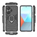 Pikkukuva 5 / 5: SKALO Xiaomi Redmi Note 13 Pro+ Armor Hybridi metallirengas kuori - Musta