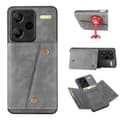 Pikkukuva 4 / 11: SKALO Xiaomi Redmi Note 13 Pro+ PU-nahkainen Korttikotelo - Harmaa