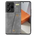 Pikkukuva 1 / 11: SKALO Xiaomi Redmi Note 13 Pro+ PU-nahkainen Korttikotelo - Harmaa