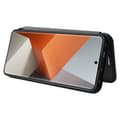 Pikkukuva 3 / 10: SKALO Xiaomi Redmi Note 13 Pro+ Carbon Fiber Lompakkokotelo - Musta