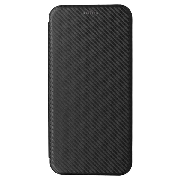 SKALO Xiaomi Redmi Note 13 Pro+ Carbon Fiber Lompakkokotelo - Musta
