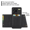 Pikkukuva 4 / 11: SKALO Xiaomi Redmi Note 13 Pro+ PU-nahkainen Korttikotelo - Musta