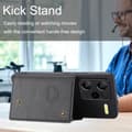 Pikkukuva 5 / 11: SKALO Xiaomi Redmi Note 13 Pro+ PU-nahkainen Korttikotelo - Musta