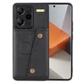 Pikkukuva 1 / 11: SKALO Xiaomi Redmi Note 13 Pro+ PU-nahkainen Korttikotelo - Musta