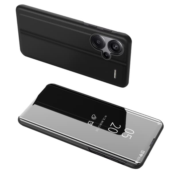 SKALO Xiaomi Redmi Note 13 Pro+ Clear View Flip Cover - Sort