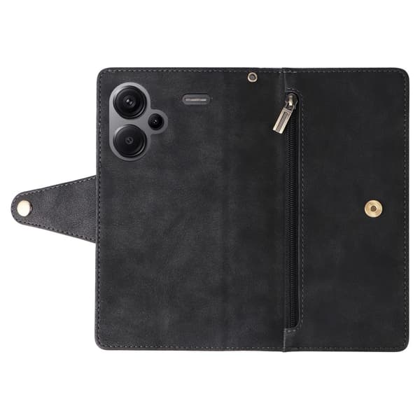 SKALO Xiaomi Redmi Note 13 Pro+ 10-RUM Flip Cover - Sort