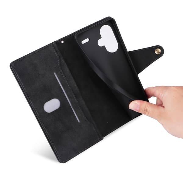 SKALO Xiaomi Redmi Note 13 Pro+ 10-RUM Flip Cover - Sort