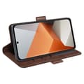 Pikkukuva 3 / 5: SKALO Xiaomi Redmi Note 13 Pro+ Premium Wallet Lompakkokotelo - Ruskea
