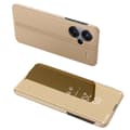 Miniatyrbild 1 av 8: SKALO Xiaomi Redmi Note 13 Pro+ Clear View Plånboksfodral - Guld