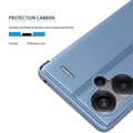 Pikkukuva 6 / 8: SKALO Xiaomi Redmi Note 13 Pro+ Clear View Lompakkokotelo - Ruusukulta