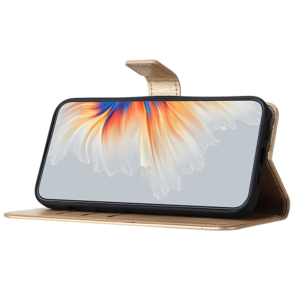 SKALO Xiaomi Redmi Note 13 Pro+ Mandala lompakkokotelo - Kulta