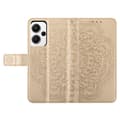 Pikkukuva 6 / 9: SKALO Xiaomi Redmi Note 13 Pro+ Mandala lompakkokotelo - Kulta