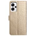 Pikkukuva 8 / 9: SKALO Xiaomi Redmi Note 13 Pro+ Mandala lompakkokotelo - Kulta