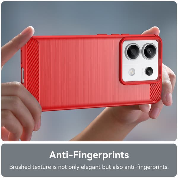 SKALO Xiaomi Redmi Note 13 Pro 5G Armor Carbon Stødsikker TPU-cover