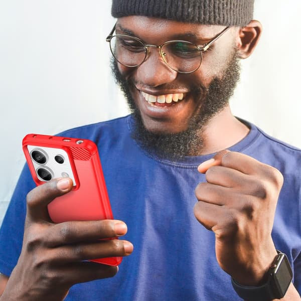SKALO Xiaomi Redmi Note 13 Pro 5G Armor Carbon Stødsikker TPU-cover