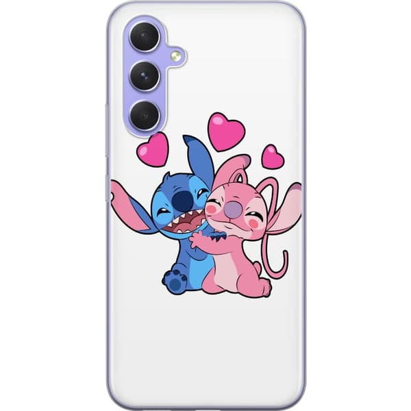 Samsung Galaxy A54 Genomskinligt Skal Lilo & Stitch