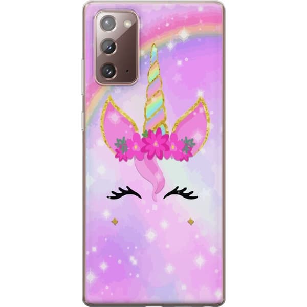 Samsung Galaxy Note20 Läpinäkyvä kuori Yksisarvistä kasvot
