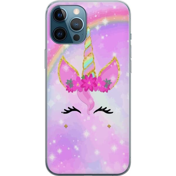 Apple iPhone 12 Pro Max Gennemsigtig cover Enhjørningsansigt