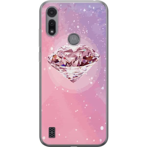 Motorola Moto E6i Gjennomsiktig deksel Glitter Diamant