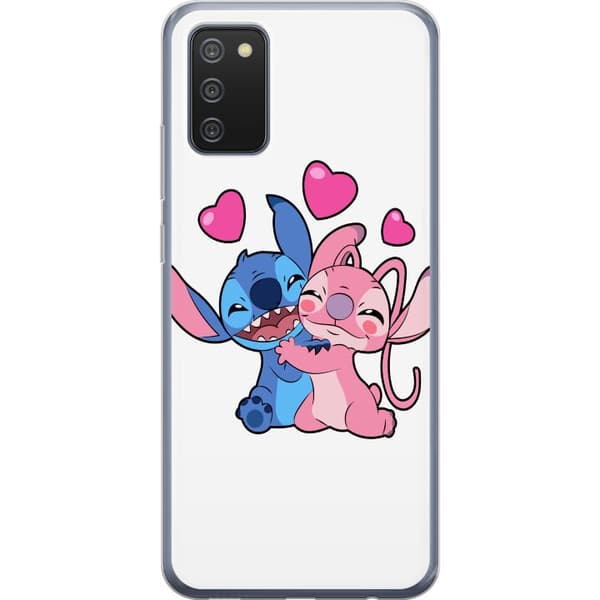 Samsung Galaxy A02s Läpinäkyvä kuori Lilo & Stitch