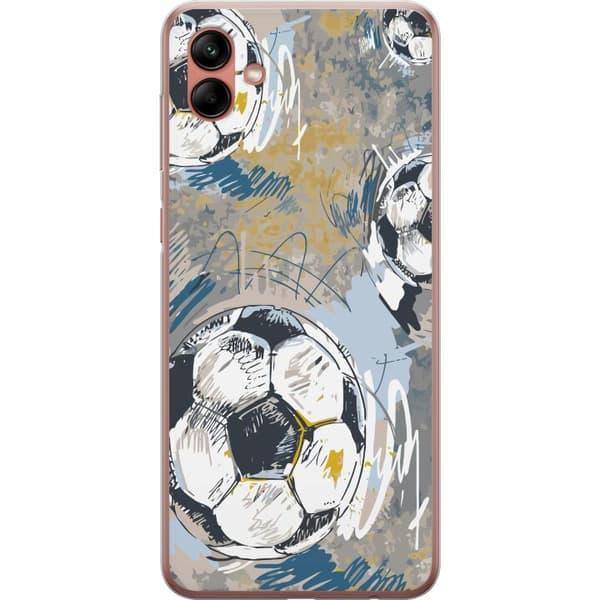Samsung Galaxy A04 Gennemsigtig cover Fodbold
