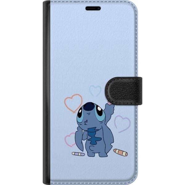 Samsung Galaxy A21s Lommeboketui Stitch Hjerter