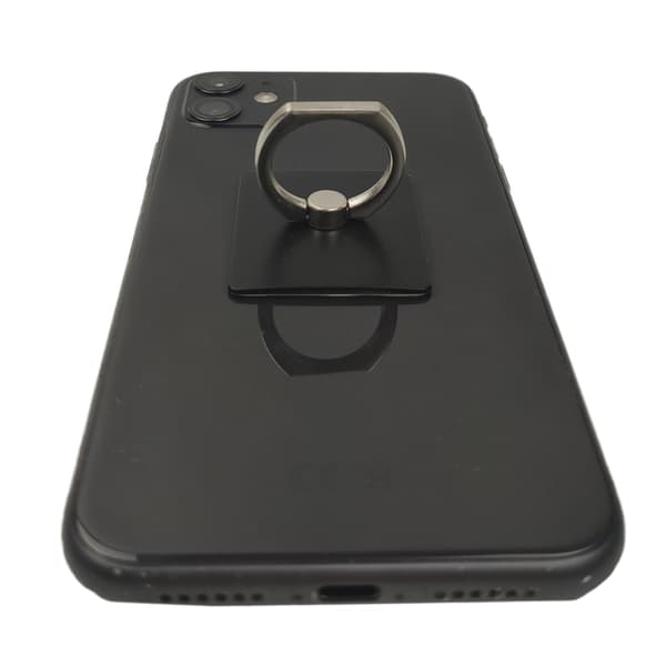 iPhone 11 Pro Shell & Square Finger Holder - Suojaa ja mukavuutta - Musta