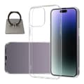 Pikkukuva 1 / 7: iPhone 15 Shell & Square Finger Holder - Suojaa ja mukavuutta - Hopea