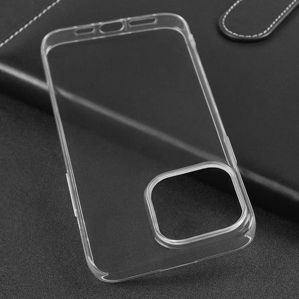 iPhone 15 Pro Skal & Fyrkantig Fingerhållare - Skydd och Komfort - Silver