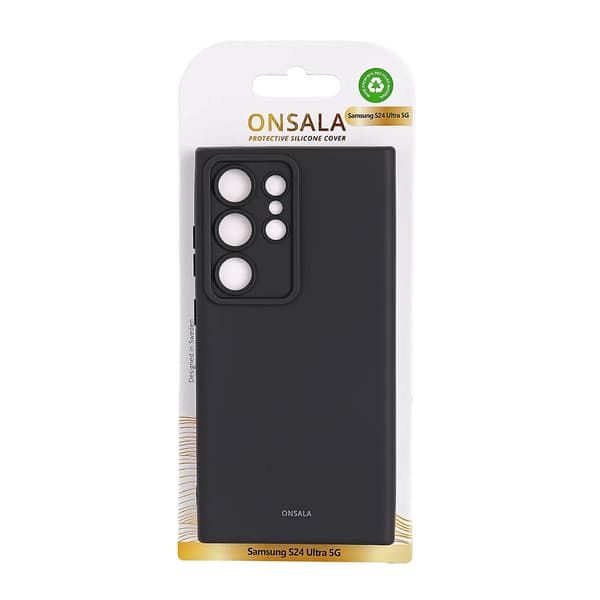 Cover Silikone Samsung S24 Ultra 5G Sort