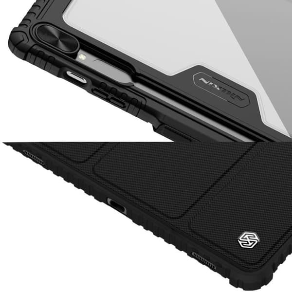 Stötsäkert fodral för Samsung Tab S9 Ultra Flip Multi-Angle Support Nillkin Black