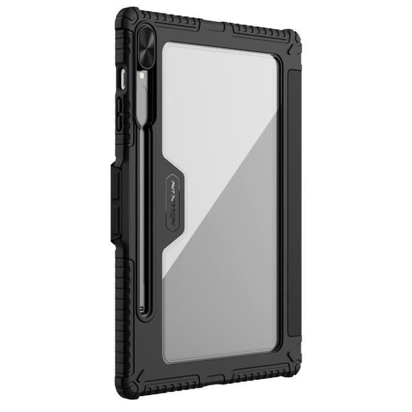 Stötsäkert fodral för Samsung Tab S9 Ultra Flip Multi-Angle Support Nillkin Black