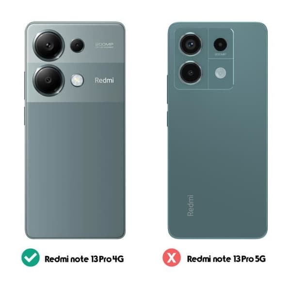 Skal till Xiaomi Redmi Note 13 Pro 4G - XIAOMI - Korthållare - Tunt och lätt - Svart
