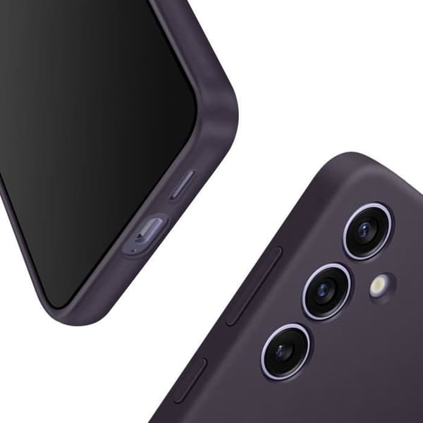 Fodral för Samsung S24 Soft Touch Flexibel Silikon Original Samsung Dark Purple